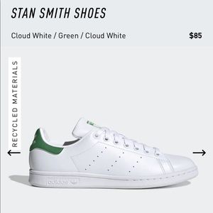 NEW Adidas Stan Smith White/Green Women’s 7.5 Only ever tried on.
